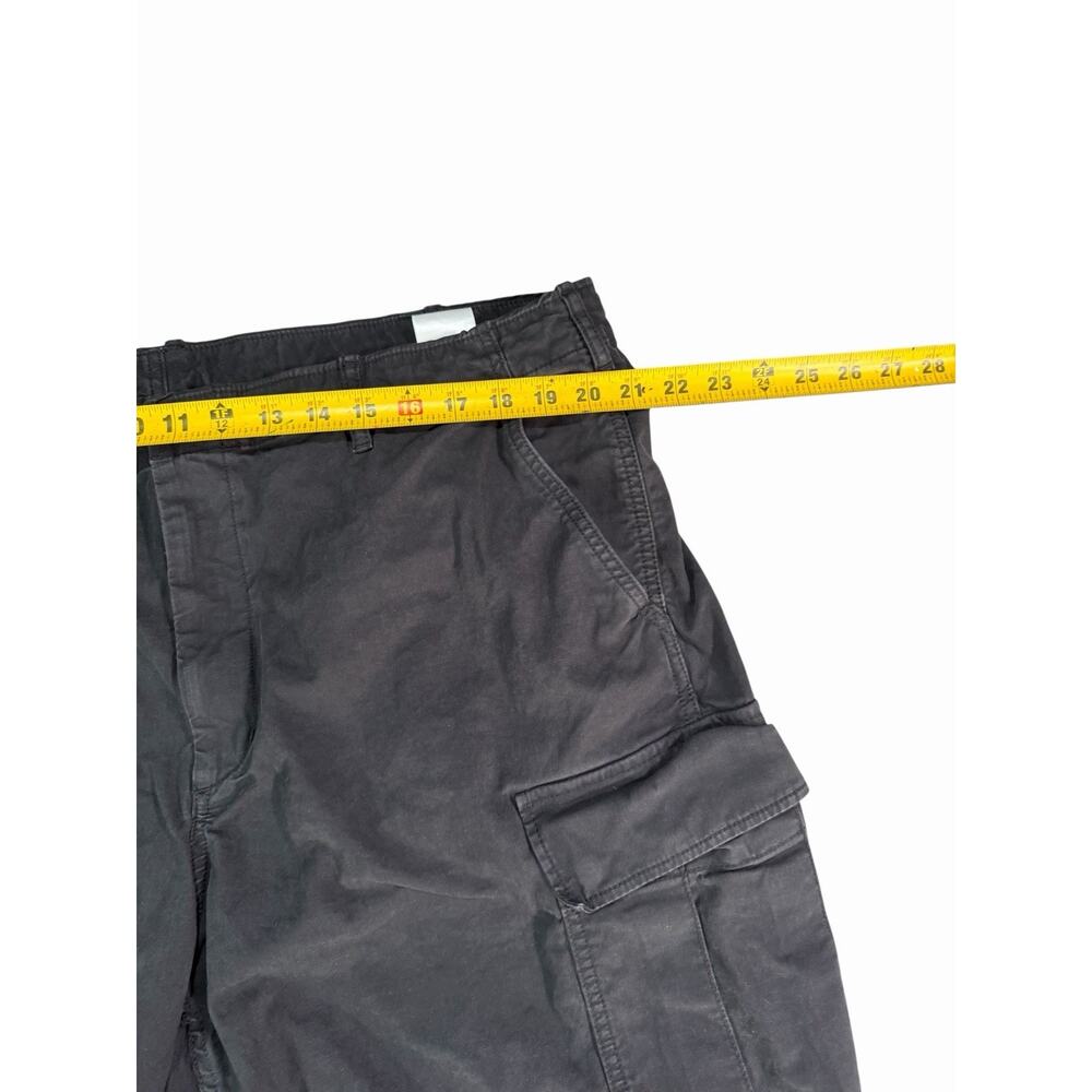 Uniqlo U Men's Black Cotton Twill Cargo Pants XXL  Relaxed Straight Pockets - Picture 3 of 9